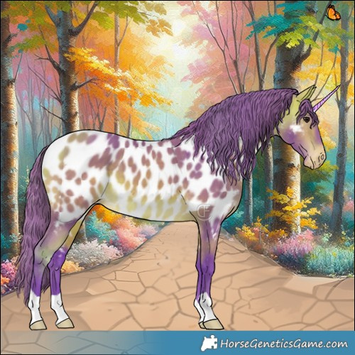 Horse Color:Watercolor Buckskin Appaloosa