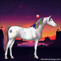 Horse Color:Painted Watercolor Bay Ice Tobiano 