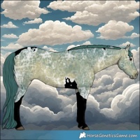 Horse Color:Watercolor Brown Ice Tobiano 