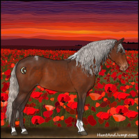 Horse Color:Silver Brown Tobiano Varnish 