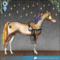 Horse Color:Painted Silver Brown Pearl Onyx 