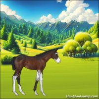 Horse Color:Brown Sabino 
