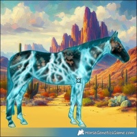 Horse Color:Void Thunderstruck White Spotted Bay Splash Tobiano 