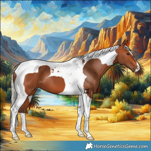 Horse Color:Silver Bay Tobiano 