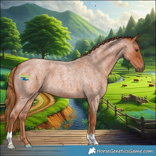 Horse Color:Red Roan 