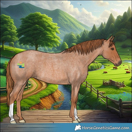 Horse Color:Red Roan 