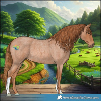 Horse Color:Red Roan 
