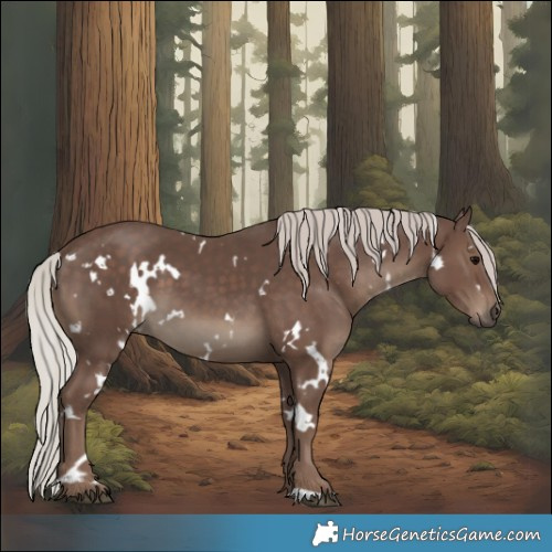 Horse Color:White Spotted Silver Black 