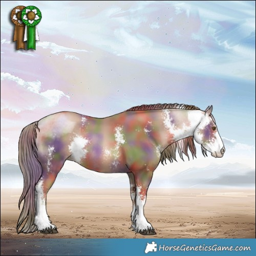 Horse Color:Nacre Liver Chestnut Pearl Sabino Rabicano 