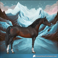 Horse Color:Brown Tobiano 