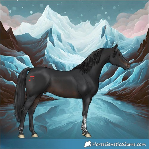 Horse Color:Brown Tobiano 