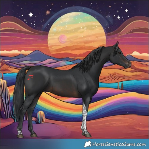 Horse Color:Brown Tobiano 