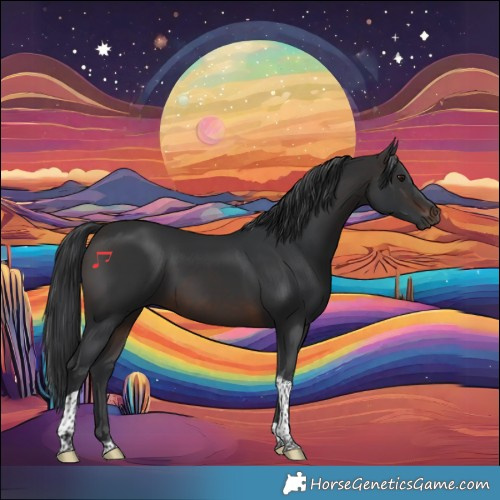 Horse Color:Brown Tobiano 