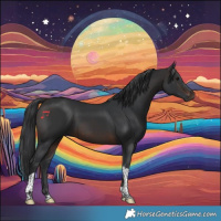 Horse Color:Brown Tobiano 