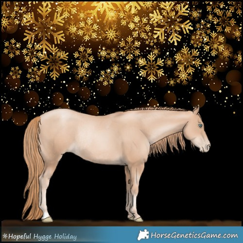 Horse Color:Gold Champagne Pearl Rabicano and Gold Champagne Pearl Rabicano