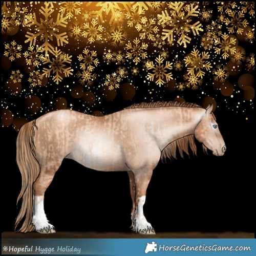 Horse Color:Gold Champagne Pearl Rabicano and Gray Gold Champagne Pearl Rabicano