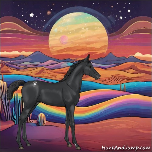 Horse Color:Black Appaloosa 