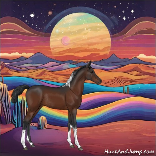 Horse Color:Brown Tobiano Rabicano 