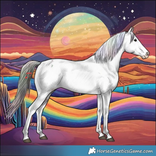 Horse Color:Nacre Black Appaloosa 