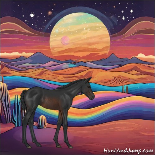 Horse Color:Brown Sabino