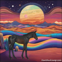 Horse Color:Brown Sabino 