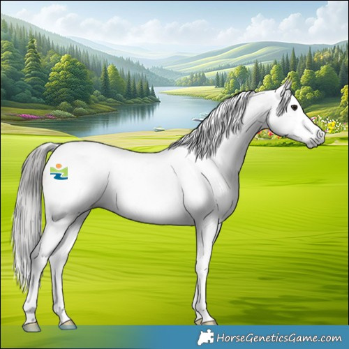 Horse Color:Gray Bay Dun Splash Tobiano 