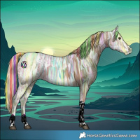 Horse Color:Painted Chocolate Palomino Ice Tobiano 