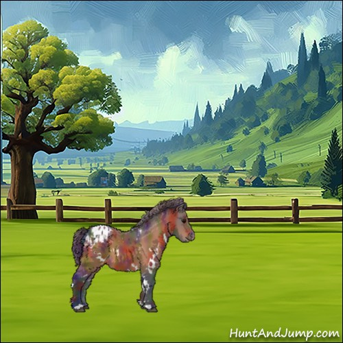 Horse Color:Nacre White Spotted Bay Appaloosa 