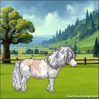 Horse Color:Watercolor White Spotted Silver Bay Chinchilla 