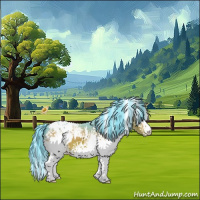 Horse Color:Watercolor White Spotted Brown Appaloosa 