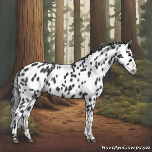 Horse Color:Black Appaloosa 