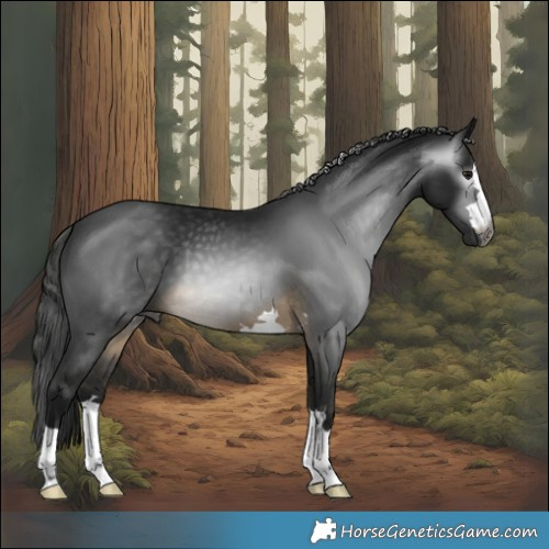 Horse Color:Gray Buckskin 