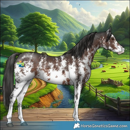 Horse Color:Liver Chestnut Sabino 