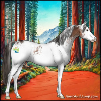 Horse Color:White Spotted Liver Chestnut Sabino Appaloosa 
