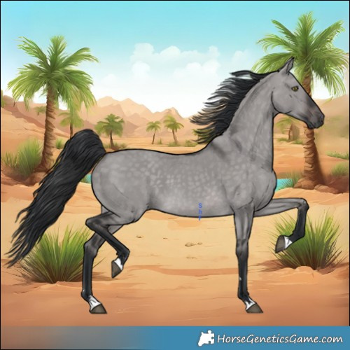 Horse Color:Platinum Brown Dun 