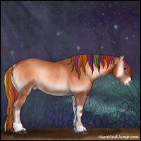 Horse Color:Painted Red Onyx Rabicano 