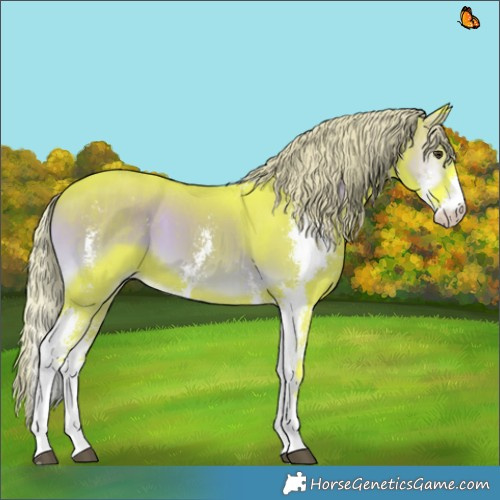 Horse Color:Watercolor Liver Red Onyx Sabino Brindle 