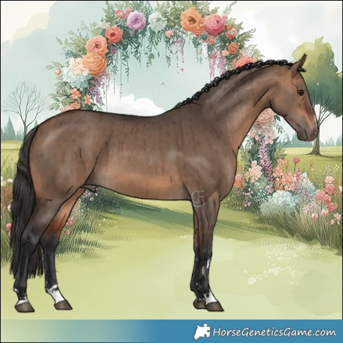 Horse Color:Bay Dun Brindle 