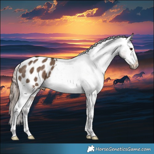 Horse Color:Liver Red Dun Appaloosa Brindle 