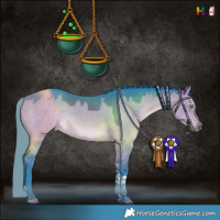 Horse Color:Watercolor Brown Dun Tobiano Rabicano 