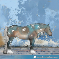 Horse Color:White Spotted Silver Brown Dun 