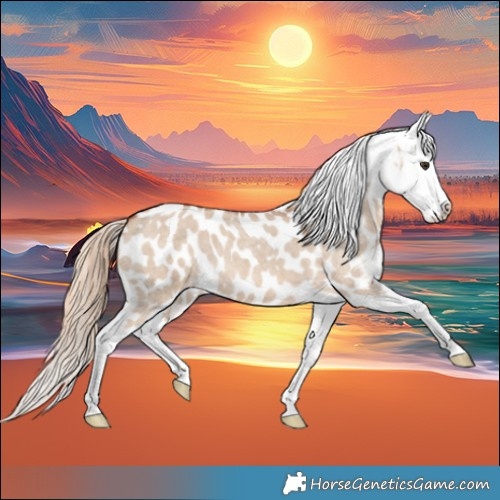 Horse Color:Red Dun Roan Splash Appaloosa 