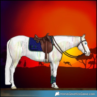 Horse Color:Silver Smoky Black Ice Pearl Splash Tobiano