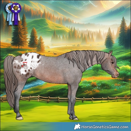 Horse Color:Brown Varnish Rabicano 
