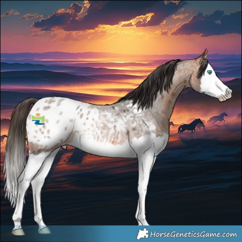 Horse Color:Bay Roan Splash Appaloosa Rabicano 