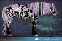 Horse Color:Watercolor White Spotted Red Onyx Sabino Appaloosa