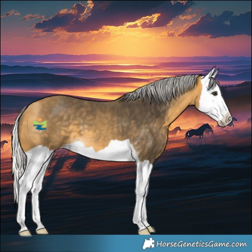 Horse Color:Silver Buckskin Splash 