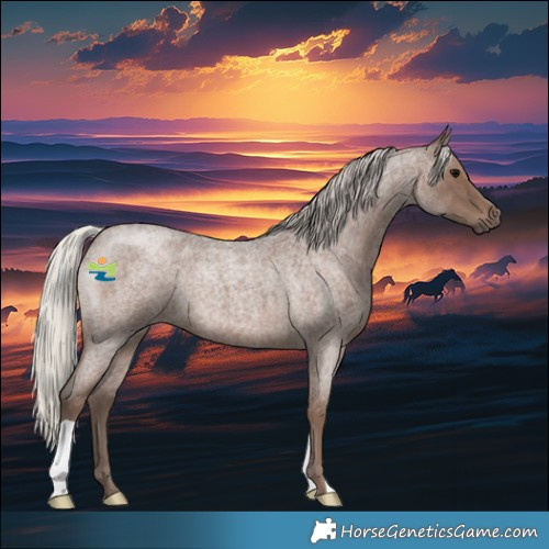 Horse Color:Silver Blue Roan 