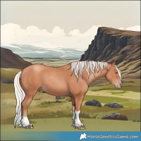Horse Color:Silver Classic Champagne Tobiano