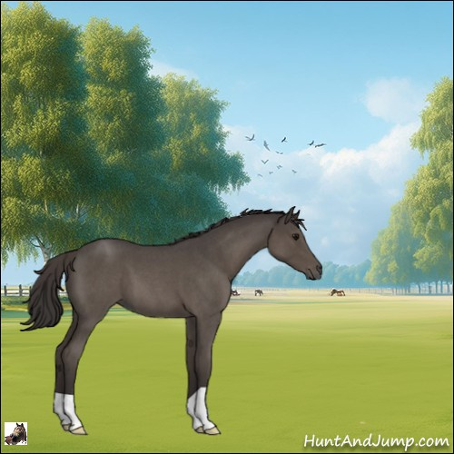 Horse Color:Smoky Blue Roan 